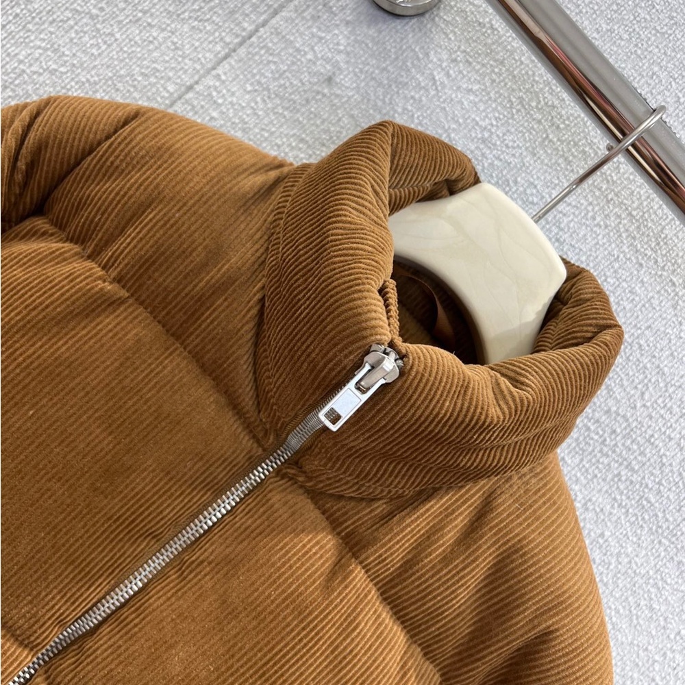 Polo by Ralph Lauren Chestnut Brown Corduroy Puffer Jacket - Picture 4 of 8